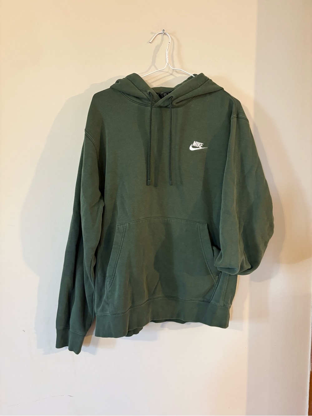Nike Men's Olive Green Crewneck Hoodie Sweatshirt small